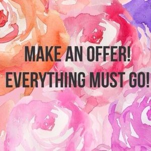 Everything must go!